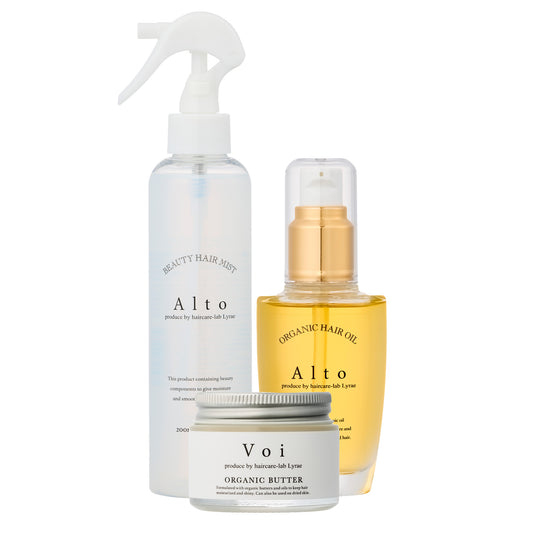ヘアバームvoi&Altoミスト&Altoオイル3点セット